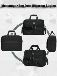 NEWHEY Tactical Laptop Bag 15.6/17.3 Inch Laptop Briefcase Men Business Computer Bag Military Messenger Bag Work Office - Multicolor - View 8