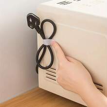 10pcs Desktop Cable Organizer Straps, Computer Wire Fastener Ties, Reusable Hook And Loop Cable Ties, Cable Management For Tidy Desk Organization