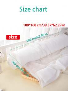 1pc White Artificial Snow Blanket - Soft, Thick, Fluffy Christmas And Winter Decoration, Aquarium Filter Floss, Christmas Fake Snow, Compressed Packaging, Vacuum Packed, Silky Fiber, Indoor Snow Decor, Soft & Fluffy Synthetic , Washable Polyester Faux Silk - White - View 9