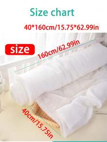 1pc White Artificial Snow Blanket - Soft, Thick, Fluffy Christmas And Winter Decoration, Aquarium Filter Floss, Christmas Fake Snow, Compressed Packaging, Vacuum Packed, Silky Fiber, Indoor Snow Decor, Soft & Fluffy Synthetic , Washable Polyester Faux Silk - White - View 12