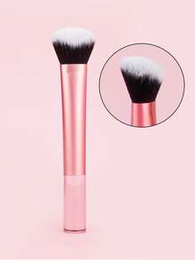1 pièce Pinceau de maquillage, poudre, blush, pinceau à poudre pour ongles, outil de maquillage de beauté portable à manche court. Pinceau de fond de teint, pinceau correcteur, pinceau blush, pinceau contour, pinceau blush, pinceau bronzer, pinceau poudre, pinceau fond de teint, pinceau blush, cadeaux - Rose bonbon - Voir 11