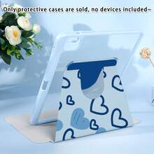 360° Rotating PU Leather Pad Protective Case, Suitable For Pad Mini6/7, Pad 11 2025, Pad Air 11/13 2025 M3, Pad Air (M2) 11/13 Inch, Pad Air 4/5/6 10.9inch, Pad Pro 11 Inch, Pad Pro 12.9 Inch, Pad 10.2 Inch, Pad 9th/10th Generation And Various Models, High-Definition UV Printed Pattern, Anti-Drop, Anti-Scratch, Elegant Design, With Capacitive Pen Slot, Suitable For Business, Work, Travel, Leisure, Parties, And A Great Gift Choice For Kids