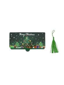 1 Pc Christmas Money Holder Wallet Envelope Christmas Gift Envelope Greeting Card Creative Birthday Folding Cash Holder - Multicolor - View 15