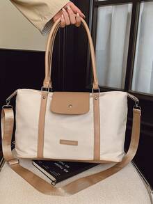 Nouveau sac à main en forme de ravioli pour femmes, sac oreiller de couleur unie, sac de voyage léger, sac fourre-tout de grande capacité, sac à bandoulière et sac bandoulière, convient pour le travail et les vacances