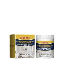 jakehoe Transparent Waterproof Adhesive, Transparent Waterproof Coating, Household Bathroom, Kitchen, Balcony Sealing Coating, Exterior Wall, Window Sill, Roof, Crack Repair Adhesive, No Need To Smash Brick Roof, Leak Proof Adhesive, New And Old Models Are Shipped Randomly. - Multicolor - View 12