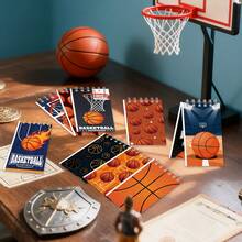 12pcs Football Themed Spiral Notebooks, Student Notebooks, Word Notebooks, Spiral Notebooks, Fabric Notebooks, Memo Pads, School Supplies, Student Prizes, Party Notebooks, Back To School Stationery, Christmas Notebooks - Multicolor - View 11