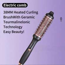 RAF Escovas de cabelo profissionais, chapinhas, escovas alisadoras resistentes ao calor, ferros de engomar multifuncionais para alisar e enrolar, ferros de enrolar iônicos negativos para dar volume, e escovas de modelagem com múltiplas temperaturas para dar volume são todos adequados como presentes para mulheres, incluindo presentes de feriados. - Visão 8