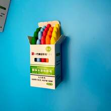 Water-Soluble Dustless Chalk, Colored Box Packaging, Blackboard Accessories For School Teaching