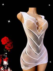 Medias huecas de mujer tipo red sexy para lencería romántica para la noche