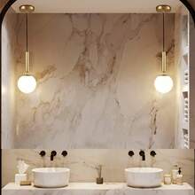 1/2pcs Nordic Luxury Gold Ball Pendant Light, E27 Socket, Single Head Bedside, Dining Room, Bar, Foyer, Living Room, Minimalist Modern Creative Personalized Influencer Bedroom Lighting Fixture (Bulb Not Included) - Gold - View 10