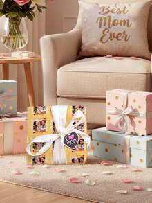 1pc Custom Photo Wrapping Paper Gifts For Mom I Love Mom Custom Photo Face Wrapping Paper Gifts For Mom Best Mom Love You Unique Gift For Her, Ideal For Mother's Day, Birthday