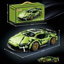 2025 New - Mechanical Assembly Building Blocks, Pink Boxy Off-Road SUV + Streamlined Supercar Design, Mechanical Building Block Car Models, Precise Gear Structure + Hands-On Assembly, Collection And Display, Perfect For Building Enthusiasts, Birthday/Holiday/Gift - Gift - Multicolor - View 10