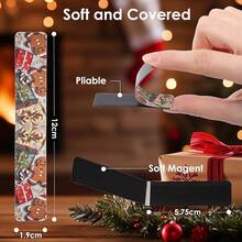 12 Piezas Separadores de Libros Marcadores Magnéticos, Bonitos Marcadores Página Magnéticos, Clips Página Magnéticos, Marcadores para Estudiantes Oficina Papelería Lectura, Cuadro - Marcadores de Navidad - Ver 4