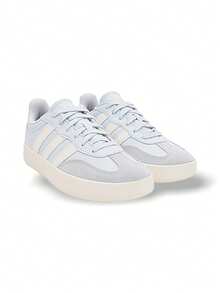Adidas Barreda Hallbu 女士运动鞋 透气吸汗 弹性好 百搭 纯色 Logo 易洗快干 户外步行运动 女款 浅蓝色 白色 灰色 JR1189 - 淡藍色/白色/灰色 - 查看 2
