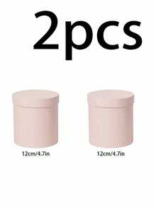Round Box For Flower Packaging ,Luxury Paper Cardbord Boxes With Lids For Valentine's Day, Wedding DIY Decoration Jewelry Storage Accessories (Pink) - Multicolor - View 9