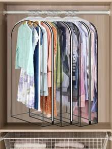 Túi chống bụi quần áo, Áo khoác ba chiều trong suốt, Túi treo vest, Túi chống bụi quần áo chống thấm nước toàn diện cho gia đình - Nhiều màu - Xem 5