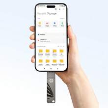 Ổ đĩa USB 3.2 HP Type-C 64GB, USB Stick 128GB, ổ đĩa flash OTG 256GB, ổ đĩa U cho điện thoại thông minh, máy tính - Màu xám đen - Xem 7