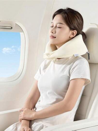 Memory Foam Travel Pillow, U-Shaped Neck Pillow With Storage Case, Removable & Foldable Travel Pillow Set, Washable Car Neck Pillow, Office Pillow, Sleep Pillow, Portable Travel Neck Pillow, Airplane Pillow. Available In Multiple Colors. Holiday Gift.