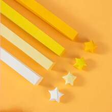 540张渐变色星形折纸条，星形折叠专用纸，幸运星五角星手工DIY，浪漫惊喜，可爱折叠星形纸条 - 彩色 - 查看 4