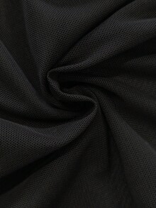 Sexy Fashion Open Shoulder Solid Color Ruched Design Metal Decor Ruffle Hem Long Sleeve Mini Dress, Spring/Summer New Arrival, Vacation Black - Black - View 11