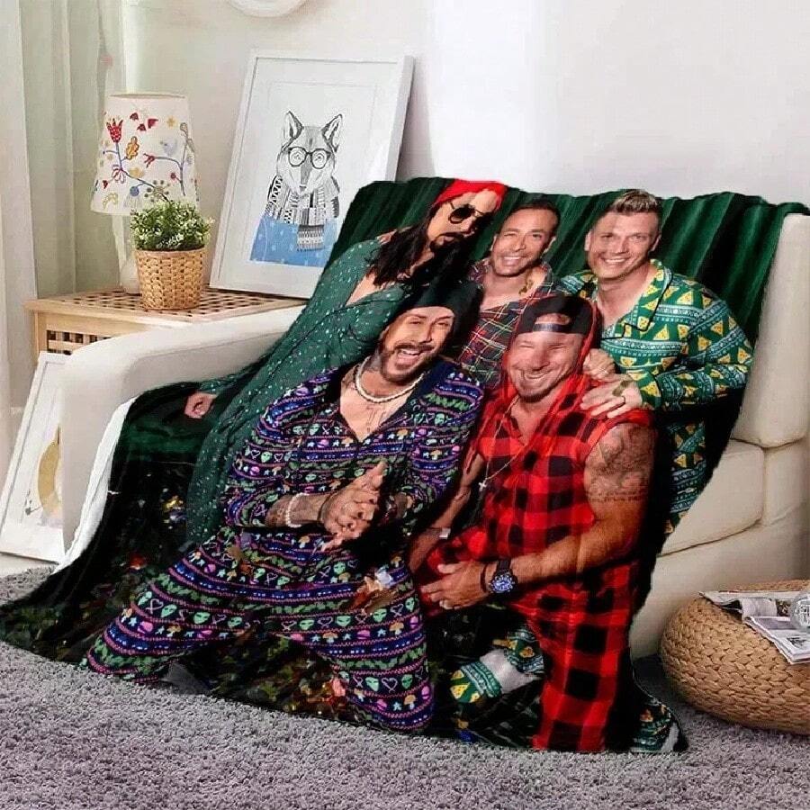 BSB Blanket Backstreet Blanket Lightweight Comfortable Soft Breathable Ultra Warm Blanket Bedding Travel4.Jpg - trắng - Xem 1