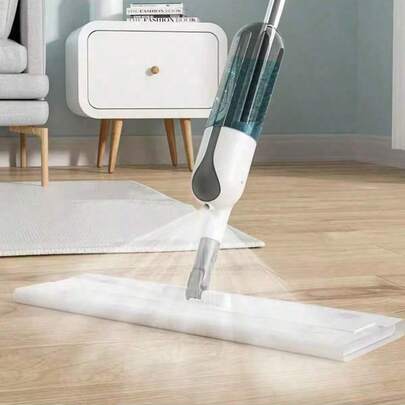 Multifunctional Spray Mop, Wet & Dry Use - Static Dust Removal, Suitable For Bathroom, Living Room, Kitchen, Bedroom - Includes 1 Mop Head