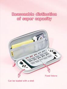 Cute Pink Floral Pattern Compatible Accessories Set For Switch2 (2025)/Switch NS/Switch OLED, Including Game Console Protective Case/Controller Cover/Storage Bag, TPU Soft Shell, Stylish & Practical, Portable Stand, Shockproof, Scratch-Resistant, Anti-Fouling, Fashionable & Romantic Gift - Multicolor - View 7