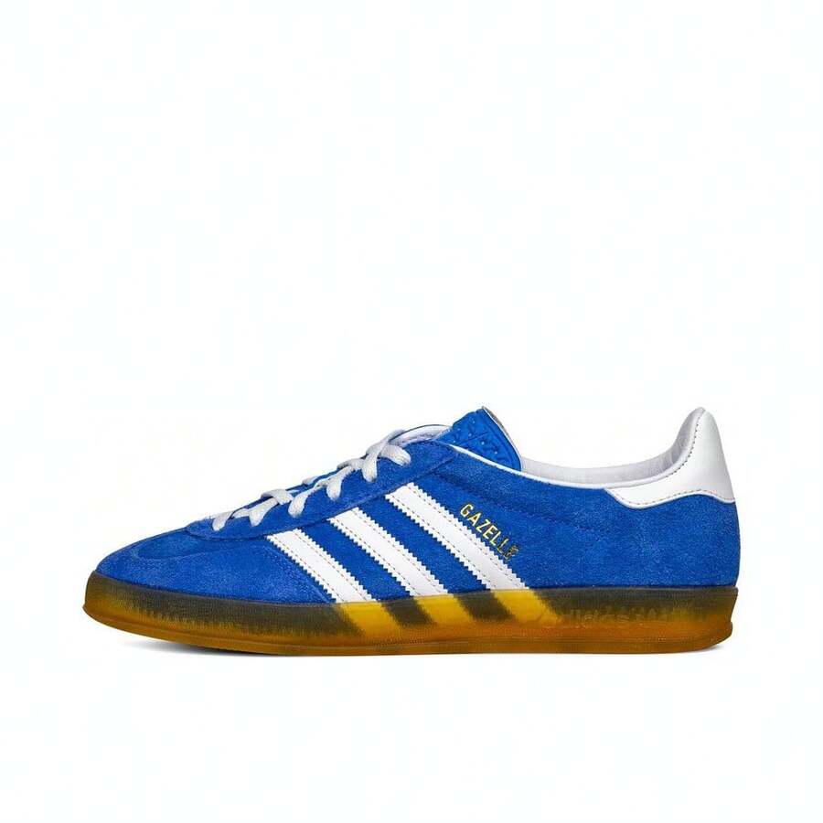 Adidas Originals 男女通用 Gazelle 室内休闲运动鞋,低帮 HQ8717 - 寶藍色 - 查看 1