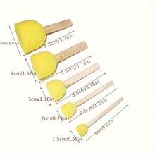 21 pièces Ensemble d'outils de peinture - Pinceaux éponges multicolores, tampons, rouleaux et tampons encreurs, convient pour les artisanats DIY, la peinture à l'aquarelle, la calligraphie - Outils de peinture complets, idéal pour les fêtes et les cours d'art, variété de tampons éponges, rouleaux, bâtons éponges, empreintes, outils de peinture graffiti, outils de peinture artisanale, fournitures d'art, outils de peinture créative DIY, loisirs DIY, applicable pour les articles ménagers, projets d'artisanat DIY, fournitures d'artisanat, cadeaux d'anniversaire, cadeaux personnalisés - Multicolore - Voir 7