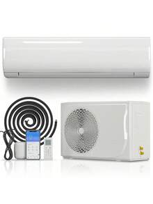 TABU 12,000 BTU Mini Split Air Conditioner&Heater With Inverter, 19 Seer2 Wall-Mounted Ductless Ac With Heat Pump, 115v, Work With Alexa,Cover Rooms Up To 750 Sq.Ft - 美規B型插(110-127V) - 查看 10