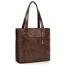 NEWHEY Tote Bag Business Bag Men's Large Capacity Bag Handheld Shoulder Mount 13-Inch PC Compatible Water Repellent With Zipper Commuting Business Trip Travel