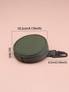 Military MOLLE Zipper Sports Outdoor Tactical Headphone Pouch Keychain Pouch Mini Round Coin Purse For Women For Men Money Wallet Mini Wallet Purse Wallet Small Wallet Wallet Keychain Travel Wallet Coin Wallet Purses For Woman Wallet For Ladies - Multicolor - View 5