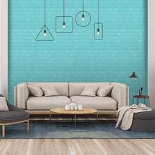 30PCS 3D Wall Panels Peel And Stick Faux Brick Wallpaper Pink Self Adhesive Foam Brick Paneling Faux Stone Wall Panels 30PCS, Pink - 30件+藍色 - 查看 2