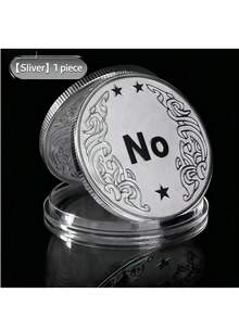 YES/NO Decision Coin, Lucky Coin, Novelty Item To Solve Indecision, Gold & Silver Commemorative Coin - Multicolor - View 8