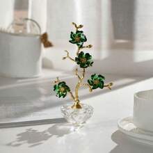 1pc Handmade Elegant Crystal Plum Blossom Decor - Home Decoration, Suitable For Living Room, Bedroom, Study, Dining Table, Christmas, Halloween, Valentine's Day, Mother's Day, Various Holiday Gifts
