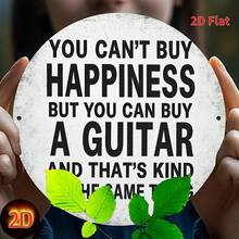 2D Flat, 2D Flat Printing, Pair Of Guitars Bought For Joyful Similarity, Metal Plate Design, Suitable For Home, Office, Bedroom Decoration, Coffee Shop Decoration, Garage Decoration, Etc.Holiday Gift, 20 * 20cm/.8 *.8in, Perfect For Room Decoration - 圖片色 - 查看 6