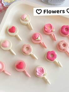 4/8个郁金香造型墙钩，装饰性收纳整理挂钩，适用于学生宿舍、毛巾架，节省空间的多功能衣架，可用于悬挂衣物、包包、帽子、钥匙和各种小物件，尤其适合小户型公寓和浴室。优雅的花卉装饰，轻巧耐用，可安装在玄关、书桌和角落等位置，是现代家居收纳的理想之选。