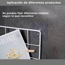 10 Piezas Gancho Sin Tornillos Autoadhesivo - Fuerte, Sin Taladro, Gancho de Pared Adhesivo para Cargas Pesadas(6 mm) - 1 - Ver 5