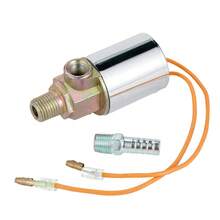 10A 金属电磁阀气喇叭阀，镀铬，1/4英寸软管，180 PSI，适用于汽车气喇叭配件 - 銀色 - 查看 7