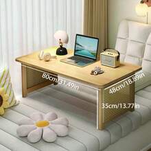 Japanese Floor Table, Japanese Low Tea Table For Sitting On The Floor, Bamboo Folding Coffee Table, No Assembly, Foldable Tatami Table Portable Living Coffee Table - 原色 - 查看 7