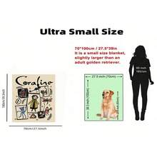 GEL HUT MUN 1pc Cartoon Animal Patchwork Pattern Flannel Blanket, Suitable For Home, Room Decor, Picnic, Travel, A Fluffy Throw Blanket And Casual Blanket, Great Gift For Friends, Family, Yourself, Daily, Holiday, Birthday, Halloween, All Seasons. Pink Christmas, Christmas Decor Blanket, Gift For Boyfriend, Christmas Gift, Personalized Blanket - Navy Blue - View 15