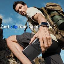 For Case OPPO A5 5G Case, With 360° Holder, Built In Slide Camera Lens Cover, Heavy-Duty Double-Layer Shockproof Protective Phone Case - Black - View 5