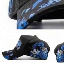 LA moda pareja negro azul pato tong gorra de béisbol profesional ajustable (con NC chip) - A - Ver 3