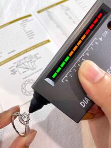 1pc 1ct Openwork Six-Prong Moissanite Wedding Ring, 925 Sterling Silver, Elegant And Eternity Engagement Ring, Promise Ring, Anniversary Ring, Exquisite Women's Jewelry Gift, Christmas Present - Openwork Six-prong Moissanite Ring - View 6