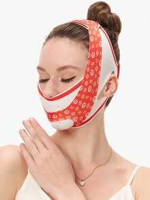 1pc Women V-Shaped Face Lifting Bandage, Reusable Sleeping Face Slimming Strap