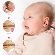 TYUI Q-Grips Ear Wax Removal-Spiral Ear Wax Removal Tool 6PCS Reusable Earwax Removal Kit  Ear Cleaner Soft Silicone Double Sided Head Ear Wax Removal Kits For Olders Adult - 如圖 - 查看 5