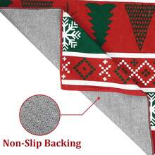 Christmas Area Rug 2x3 Winter Christmas Tree And Snowflake Area Rug For Entryway Christmas Door Mat Non-Slip Rug Washable Floor Cover For Living Room Bedroom - Multicolor - View 7