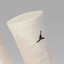 Jordan 1 Pair U J ED PLY CRW Mid-Calf Socks, HV1081-133 - White - View 5