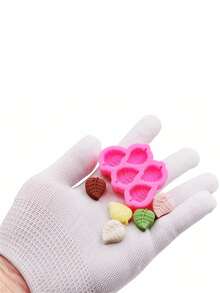 1 khuôn silicon hình lá nhỏ bằng silicon lỏng màu hồng, phụ kiện nhựa để chế tạo gel kem, nhựa, hoa tai, phụ kiện tóc, ốp điện thoại và các bộ phận trang trí - Hồng - Xem 10