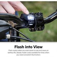 Accesorios de Luz LED para Bicicleta, Faro y Luz Trasera - Alimentado por baterías - Ver 10